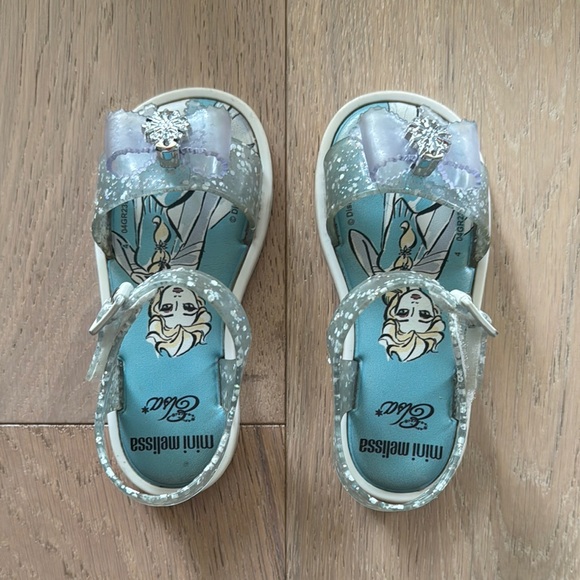 Mini Melissa Sparkly Frozen Sandals - Picture 2 of 4